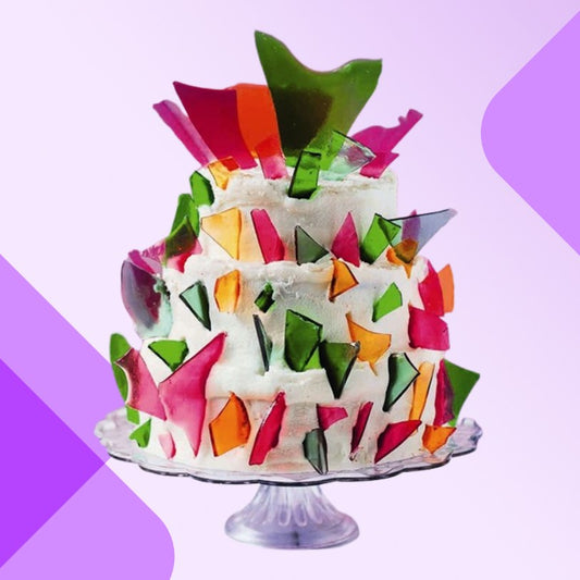 Colored Sugar Glass Art