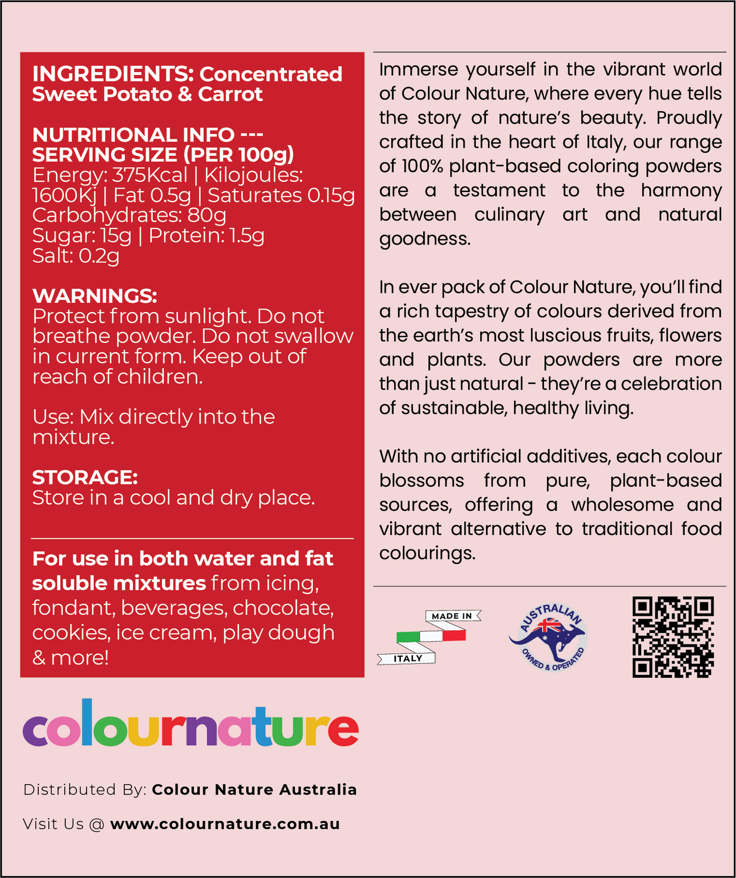 Crimson Red All Purpose Natural Edible Colouring Powder