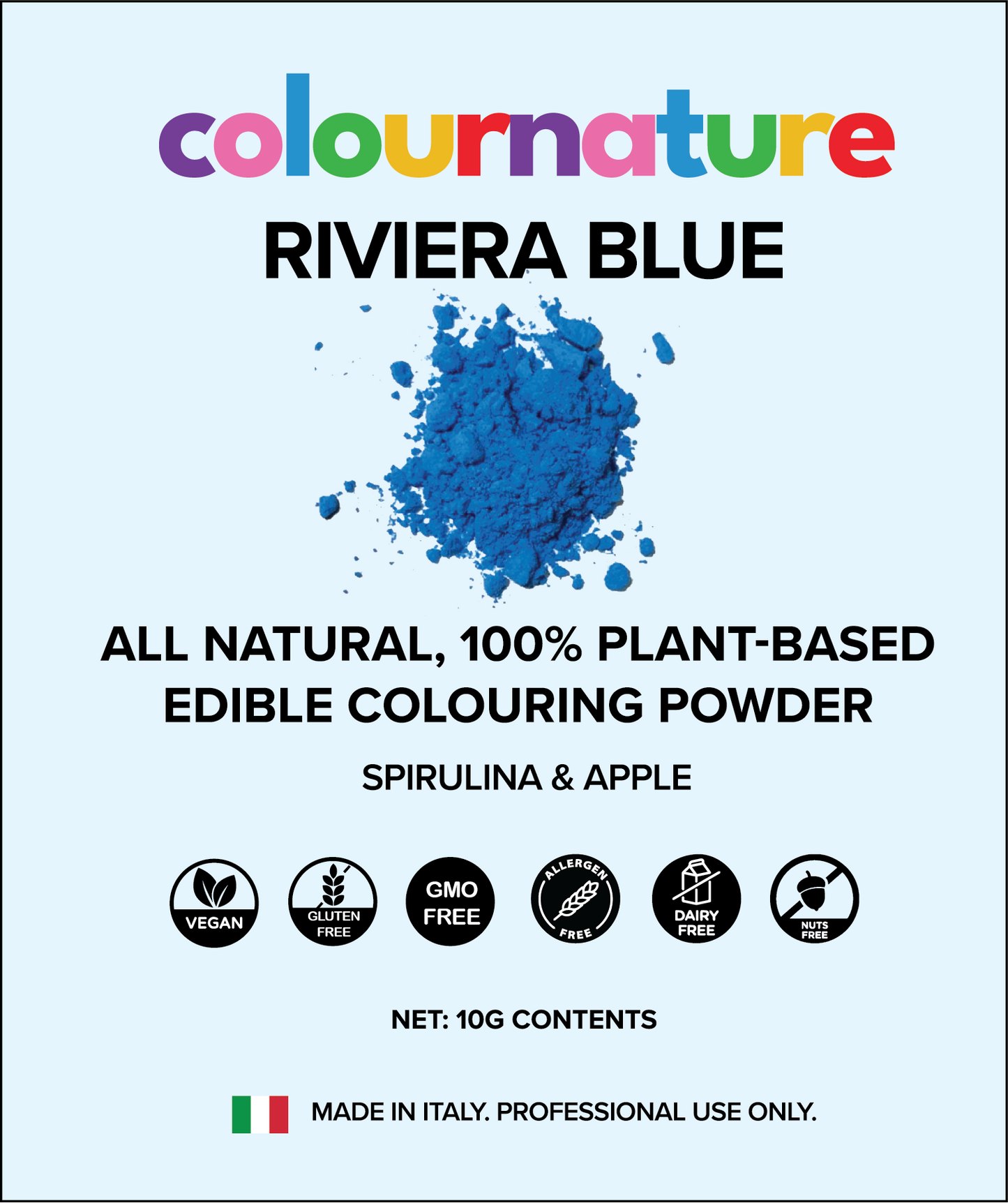 Riviera Blue All Purpose Natural Edible Colouring Powder