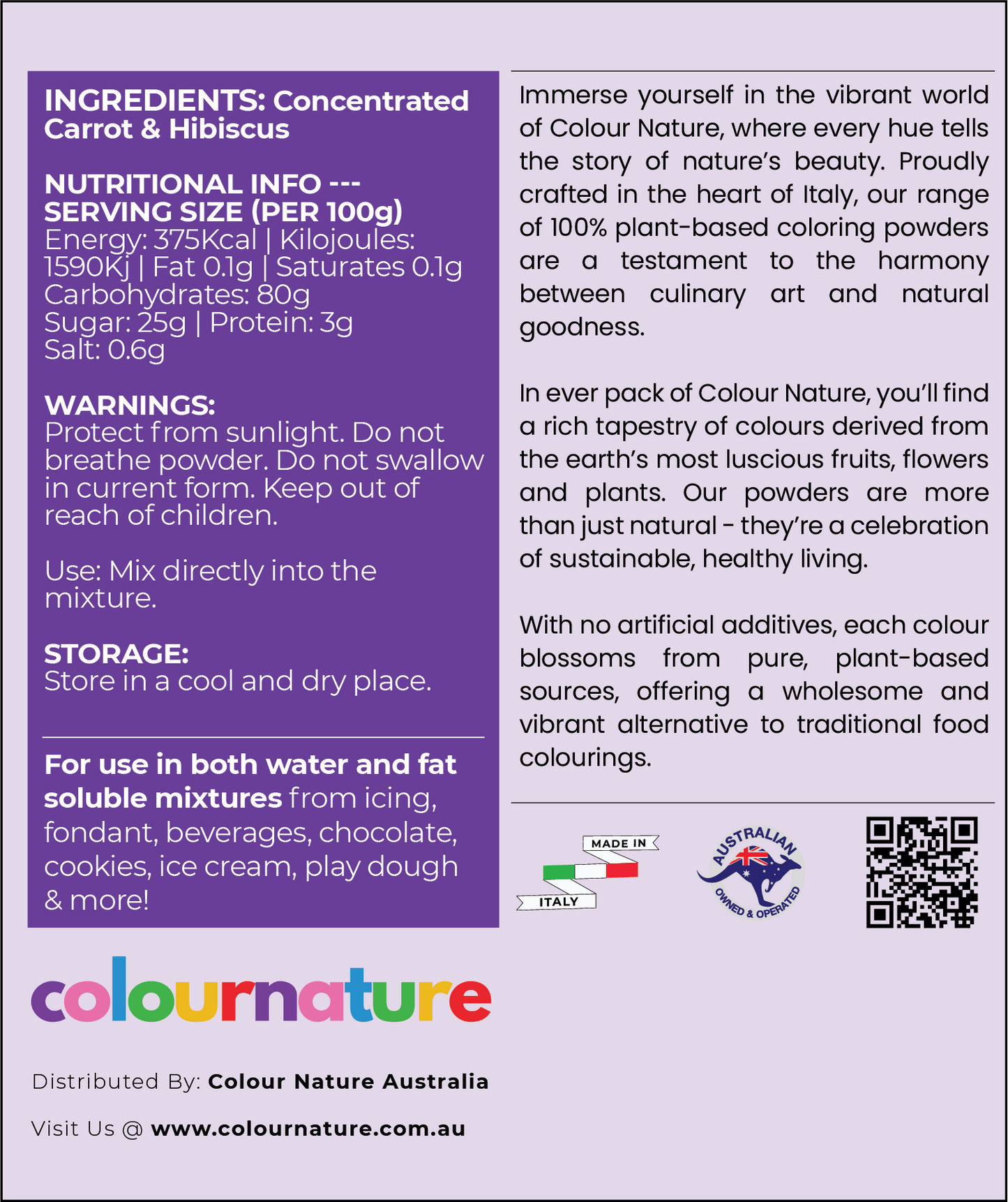 Royal Violet All Purpose Natural Edible Colouring Powder
