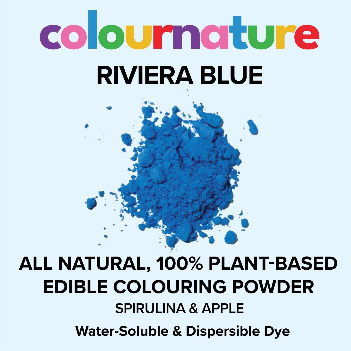 Riviera Blue All Purpose Natural Edible Colouring Powder