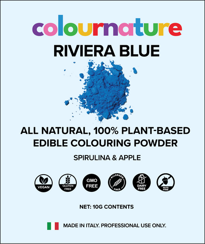 Riviera Blue All Purpose Natural Edible Colouring Powder